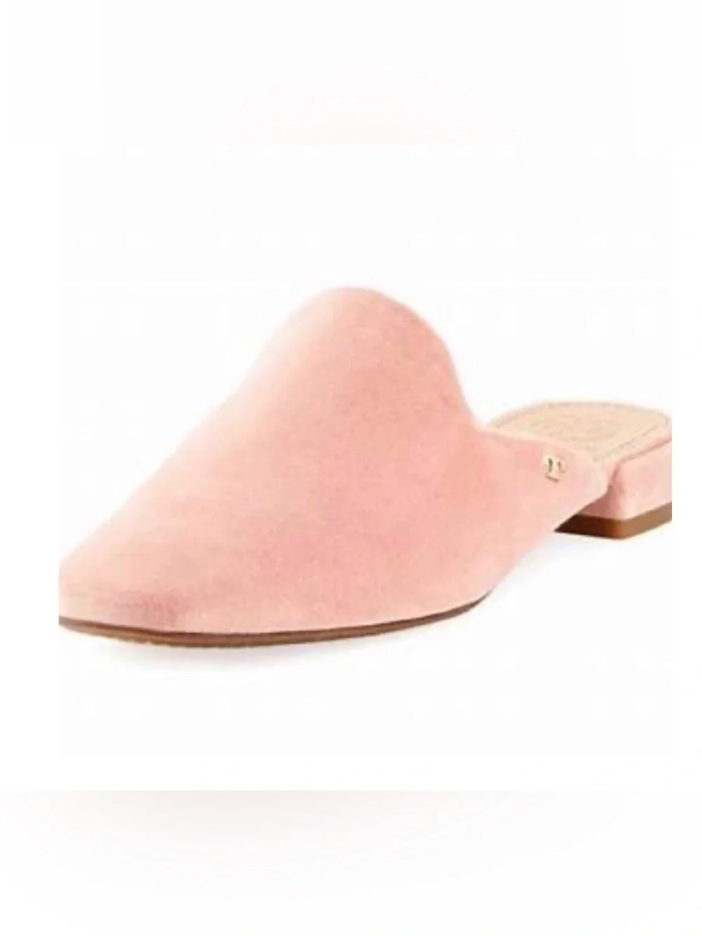Tory Burch Pink Suede Backless Loafers